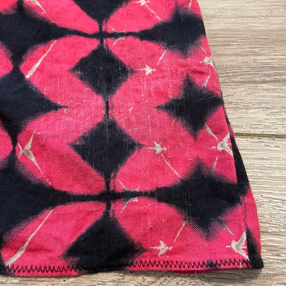 Sundance Hyacinth Batik 100% Cotton 
Embroidered Puff Sleeve Top XL (oversized) - Picture 10 of 10